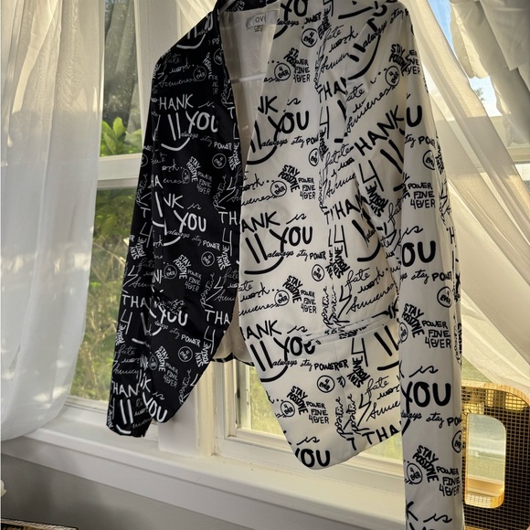 Ovi Black and White Graphic Skirt Set - Picture 3 of 5